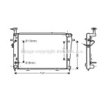Радіатор охолодження (вир-во AVA) 