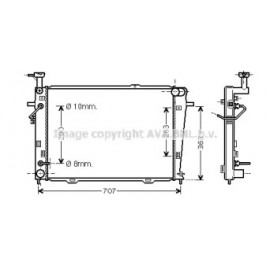 Радіатор охолодження (вир-во AVA)