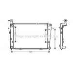 Радiатор охолодження (вир-во AVA) 