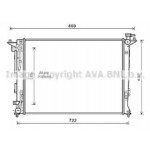 Радіатор охолодження (вир-во AVA) 