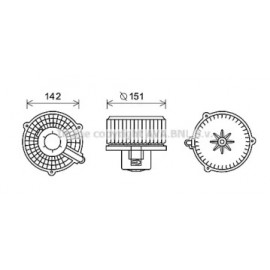 Вентилятор салону (вир-во AVA)