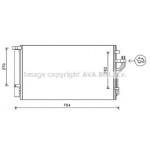 Конденсор кондiцiонера (AVA) 