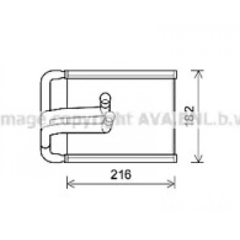 Радиатор отопителя HYUNDAI TUCSON (пр-во AVA)