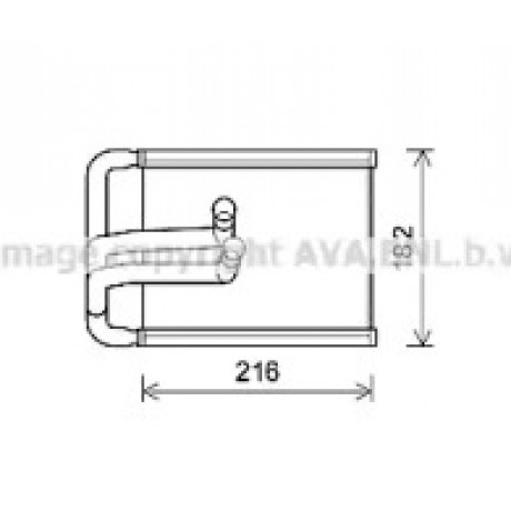 Радиатор отопителя HYUNDAI TUCSON (пр-во AVA)