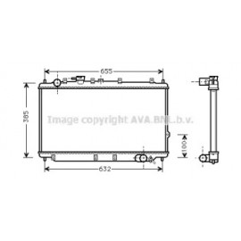 Радіатор KIA SEPHIA/SHUMA MT 96- (Ava)
