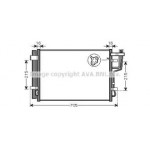 Конденсер кондіционера (вир-во  AVA) 