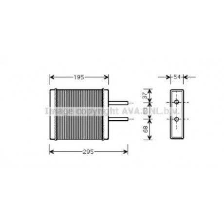 Радиатор отопителя KIA CLARUS ALL 96-01 (Ava)