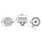 Вентилятор салону (вир-во AVA) 