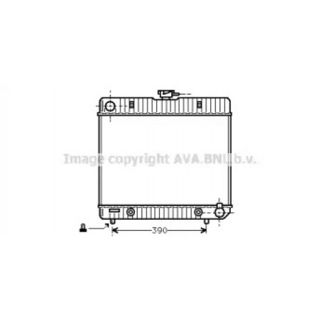 Радіатор MB W123 23/28 AT 76-85 (Ava)