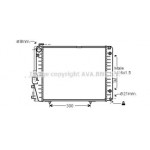 Радіатор MB W124 MT/AT +AC 89-96 (Ava) 