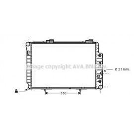 Радіатор MB W202(C)  MT/AT +AC 96- (Ava)