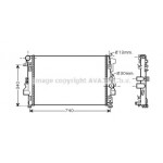 Радiатор охолодження (вир-во AVA) 