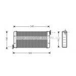 Радіатор опалювача MB W201(190) ALL 83-93 (Ava) 