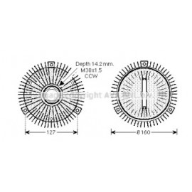 Вiскомуфта MERCEDES-BENZ (вир-во AVA)