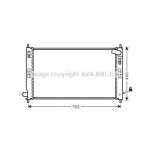 Радіатор OUTLANDER/P4007/C-CROSSER (Ava) 