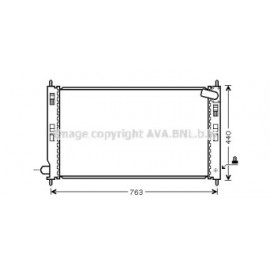 Радіатор OUTLANDER/P4007/C-CROSSER (Ava)  Радіатор OUTLANDER/P4007/C-CROSSER (Ava)