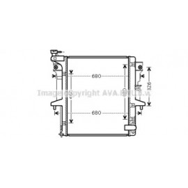 Радиатор охлаждения MITSUBISHI L 200 (06-) 2.5 D механика (пр-во AVA)