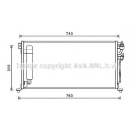 Радiатор охолодження (вир-во AVA)