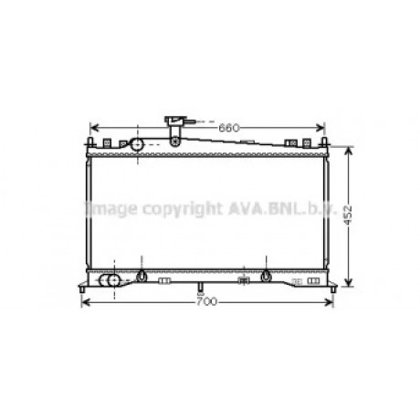 Радіатор MAZDA 6 18/20 AT +-AC 02- (Ava)