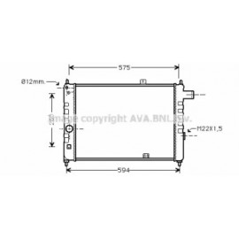 Радiатор охолодження (вир-во AVA)