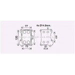Радіатор масляний (вир-во AVA) 