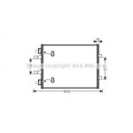Конденсор кондиціонера NISSAN; OPEL; RENAULT (вир-во Ava) 