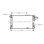Радіатор VECTRA A 16/18/20 AT 88- (Ava) 