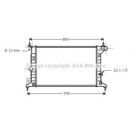 Радіатор VECTRA B 16/18/20 MT -AC (Ava) 