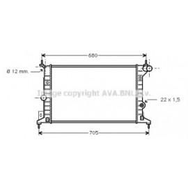 Радіатор VECTRA B 16/18/20 MT -AC (Ava)