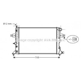 Радіатор ASTRA G/ZAFIRA AT +AC (Ava)