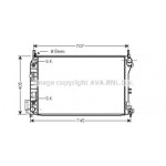 Радiатор охолодження (вир-во AVA) 