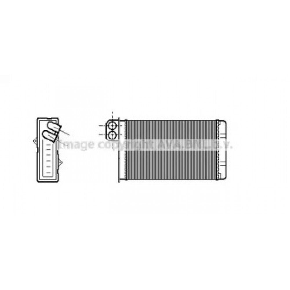 Радиатор отопителя PEUG605/CITR XM ALL 89-00 (Ava)