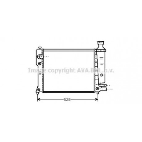 Радиатор охлождения PEUG 405 1.4/1.6 MT 87-92 (пр-во AVA)