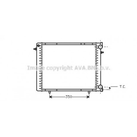 Радіатор REN R19/TRAFFIC 2 88-96 (Ava)
