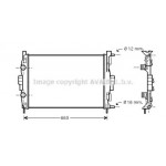 Радіатор MEGANE2/SCENIC MT +-AC 02 (Ava) 