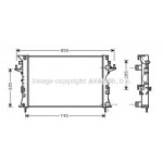 Радiатор охолодження (вир-во AVA) 