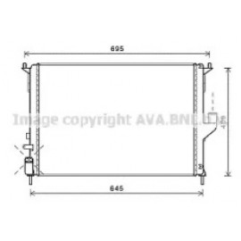 Радіатор Logan1.6 i * 04/08- (AVA)