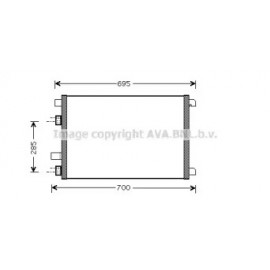 Конденсор Megane ll All 09/02- (AVA)
