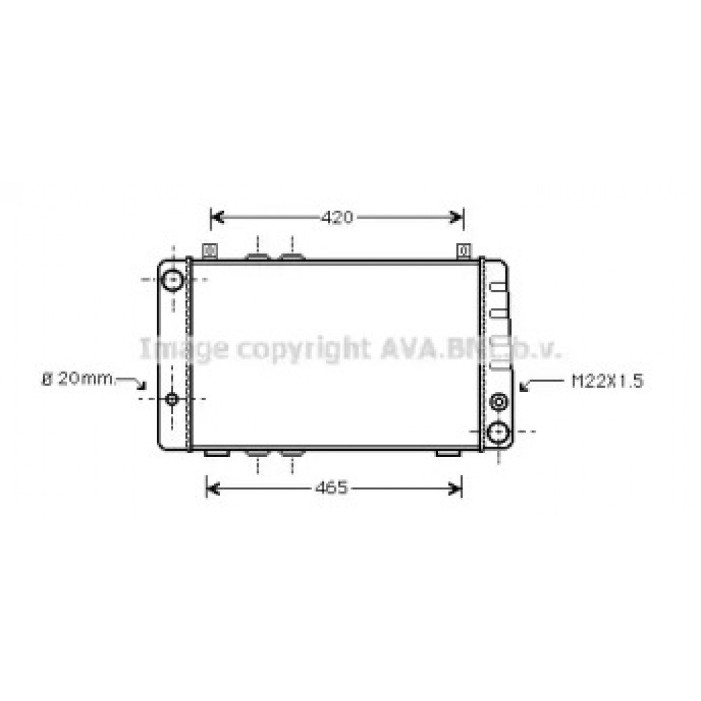 Радіатор SKODA100/FELICIA 1.3 MT (Ava)