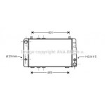 Радіатор SKODA100/FELICIA 1.3 MT (Ava) 