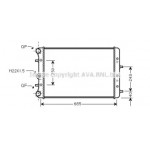 Радiатор охолодження (вир-во AVAl) 