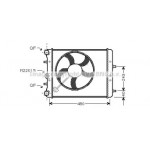 Радіатор FABIA/POLO4 MT -AC 01- (Ava) 