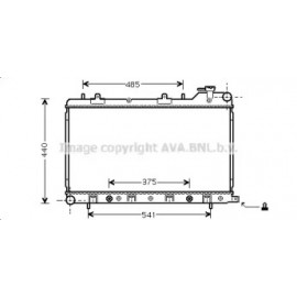 Радiатор охолодження (вир-во AVA)
