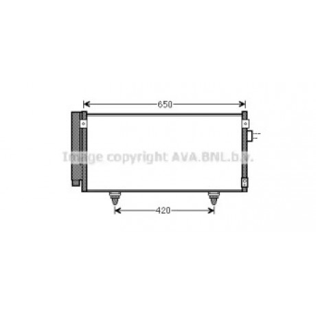 Радіатор кондіционера (вир-во AVA)