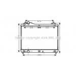 Радiатор охолодження (вир-во AVA) 