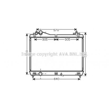 Радиатор охлаждения SUZUKI GRAND VITARA 2,0; 2,4 MT (пр-во AVA)
