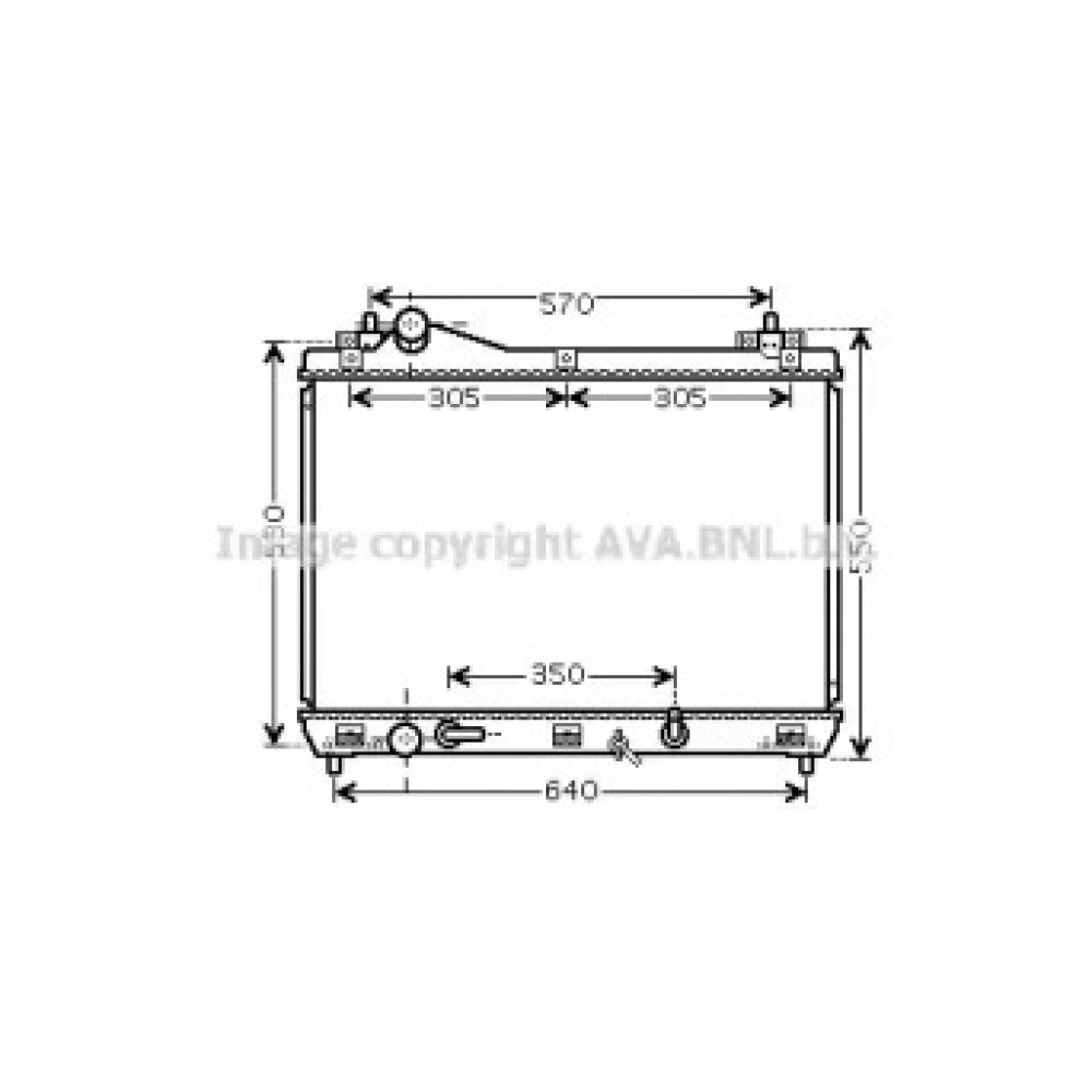 Радиатор охлаждения SUZUKI Grand Vitara II (JT) (пр-во AVA)
