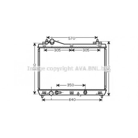 Радиатор охлаждения SUZUKI Grand Vitara II (JT) (пр-во AVA)