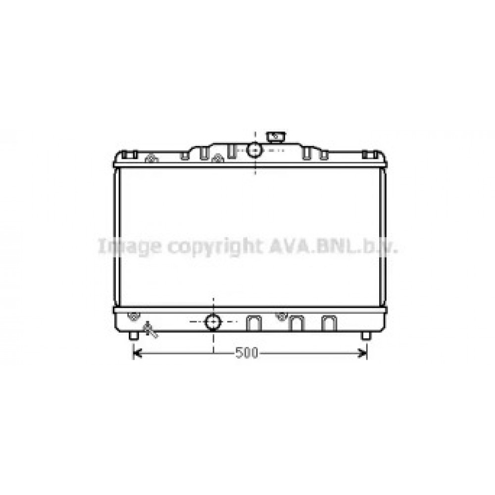 Радиатор охлаждения COROLLA EE90 1.3MT 87-92(пр-во AVA)
