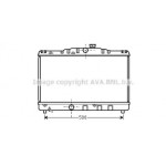 Радiатор охолодження (вир-во AVA) 